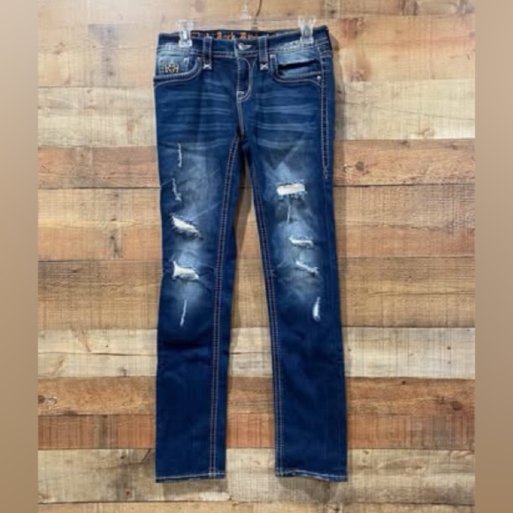Rock Revival Joyelle Straight Jeans Size 27 - Picture 1 of 6